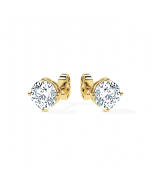 Round 4-Claw Diamond Stud Earrings (F-G / VS2-SI1)