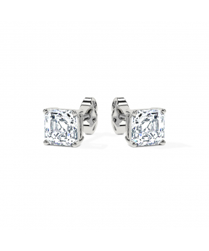Dalia Asscher Diamonds Stud Earrings (F-G / VS2-SI1)