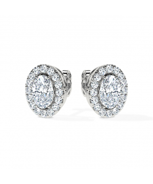 Angelic Oval Diamonds Earrings (F-G / VS2-SI1)