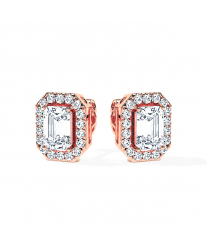 Angelic Emerald Diamonds Earrings (F-G / VS2-SI1)