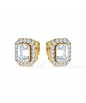 Angelic Emerald Diamonds Earrings (F-G / VS2-SI1)