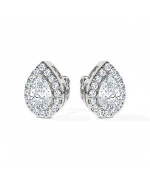 Angelic Pear Diamonds Earrings (F-G / VS2-SI1)
