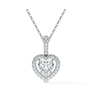Yara Brilliant Heart Pendant (F-G / VS2-SI1)