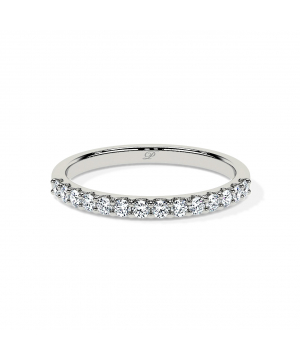 Thin Pavé Set Wedding Ring